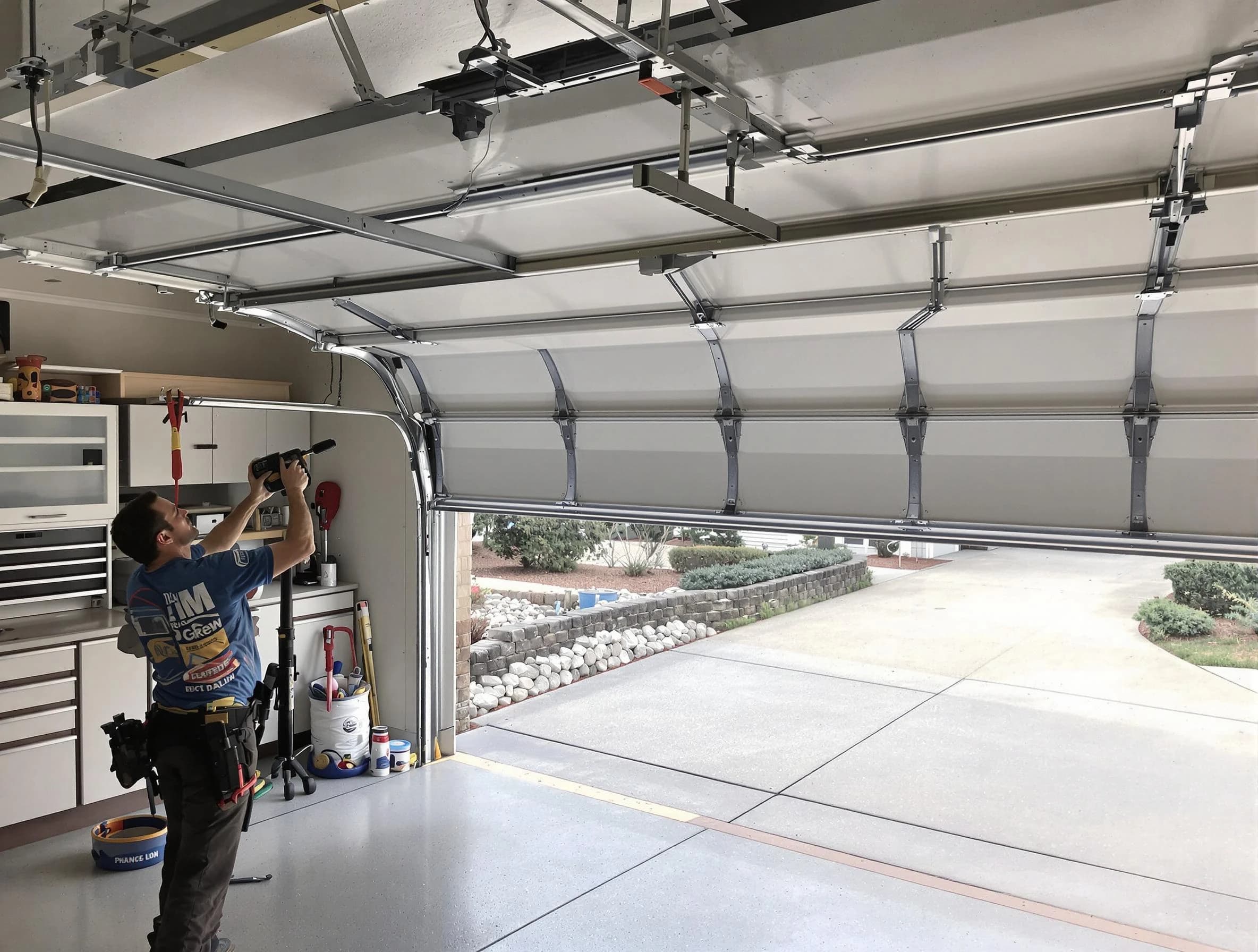 Garage door track repair service by Cherry Hills Village Garage Door Repair in Cherry Hills Village