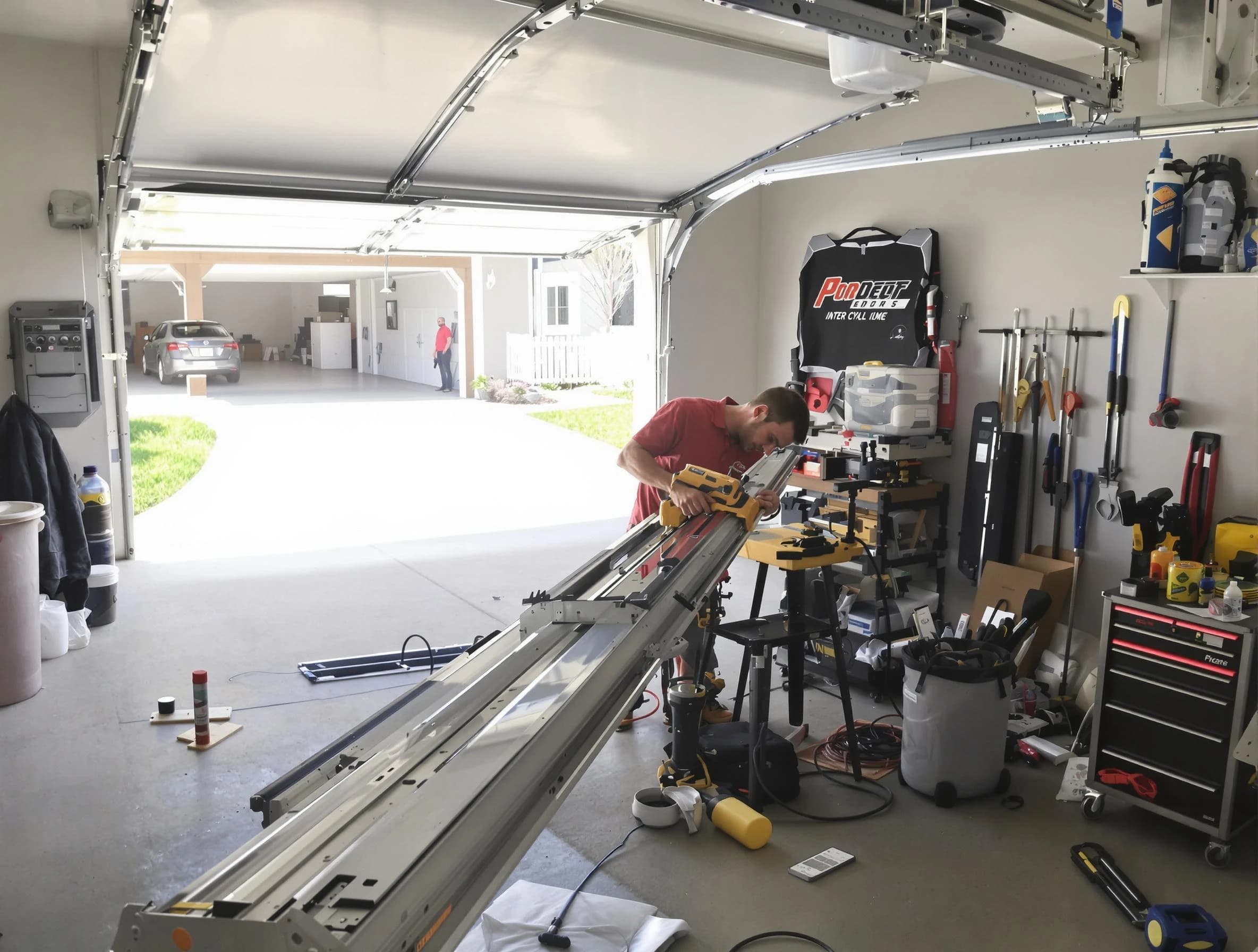 Cherry Hills Village Garage Door Repair expert performing track repair in Cherry Hills Village