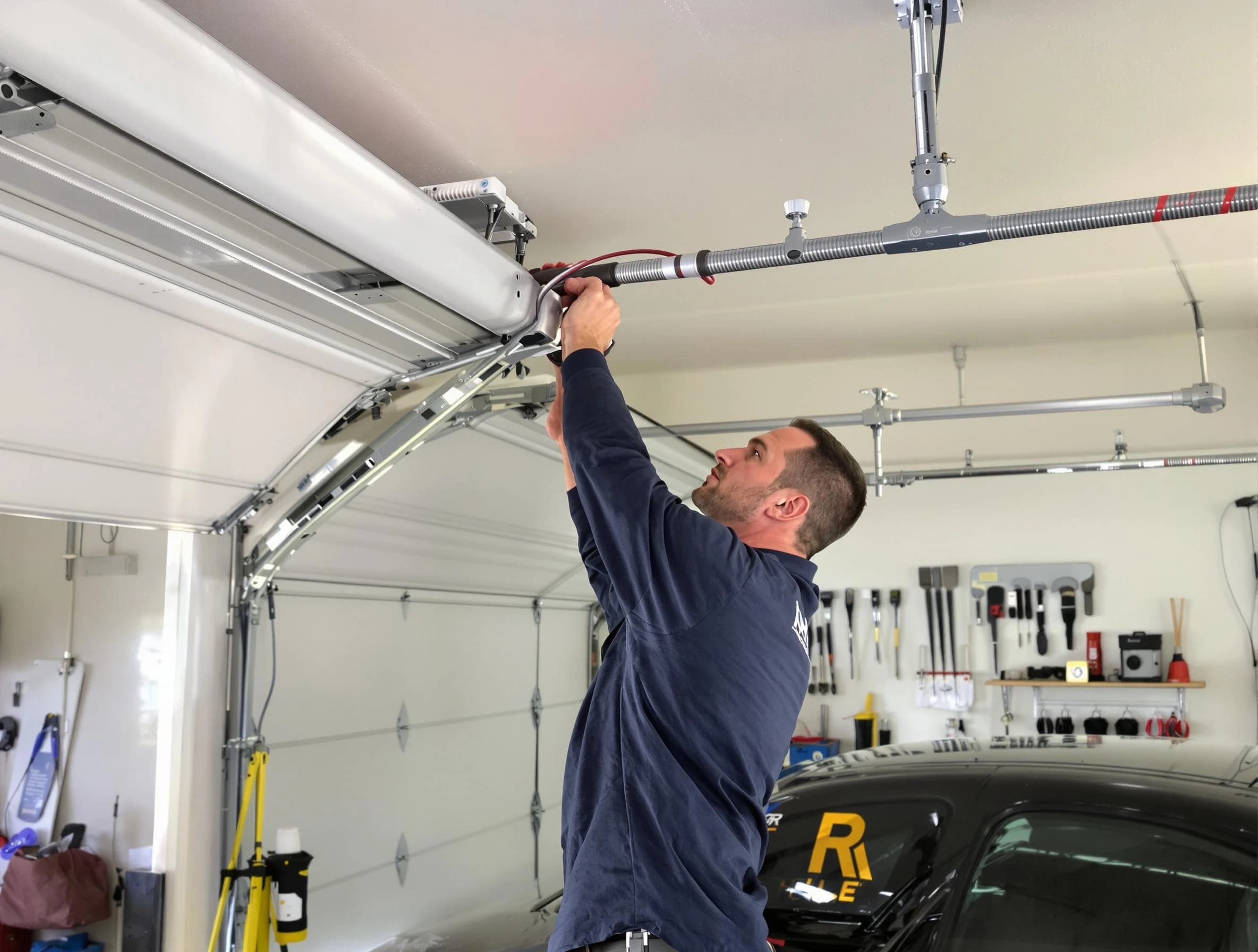 Cherry Hills Village Garage Door Repair technician performing garage door cable repair in Cherry Hills Village