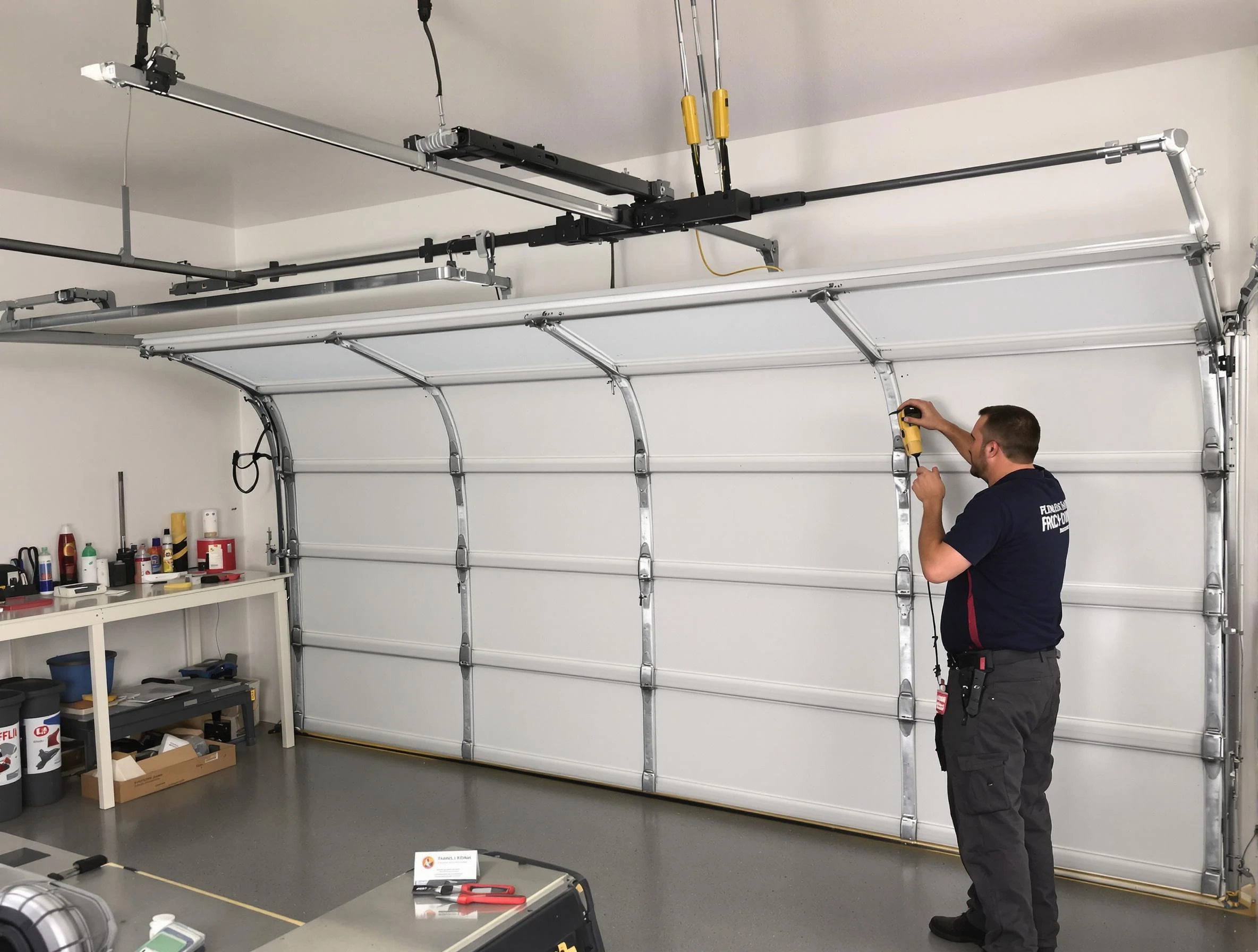 Cherry Hills Village Garage Door Repair certified technician performing overhead door system repair in Cherry Hills Village
