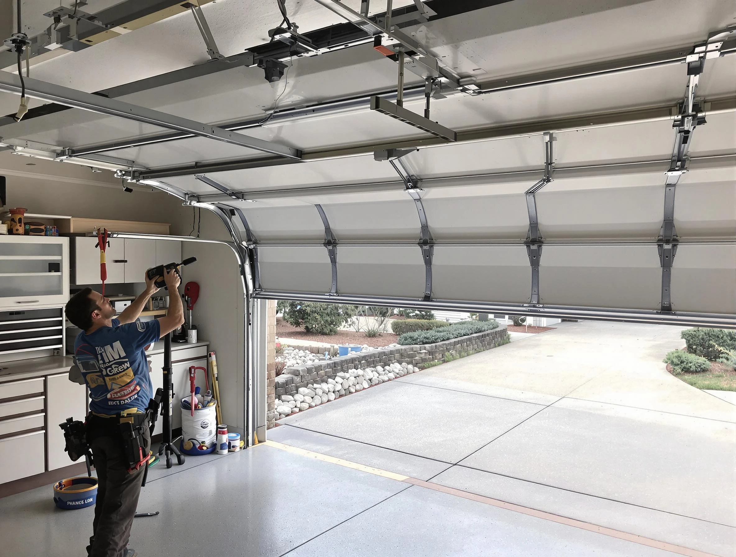 Garage door track repair service by Cherry Hills Village Garage Door Repair in Cherry Hills Village